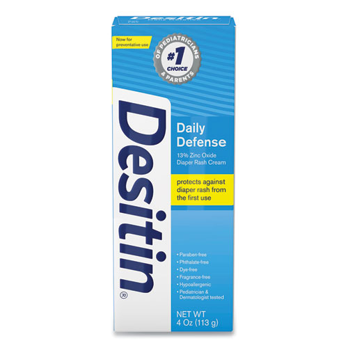 Image of Desitin® Daily Defense Baby Diaper Rash Cream With Zinc Oxide, 4 Oz Tube