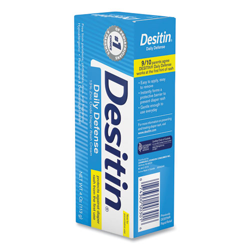 Image of Desitin® Daily Defense Baby Diaper Rash Cream With Zinc Oxide, 4 Oz Tube