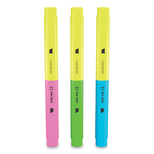 Sharpie Clear View Tank Highlighter, Chisel Tip, Yellow, 3/Pack (1904613)