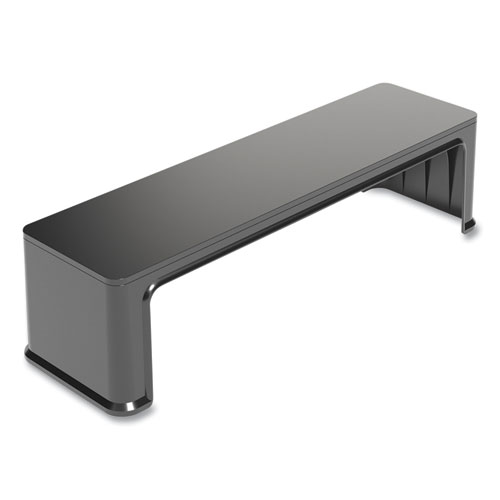 Plastic Desk Shelf, 26 x 7.2 x 6.6, Black