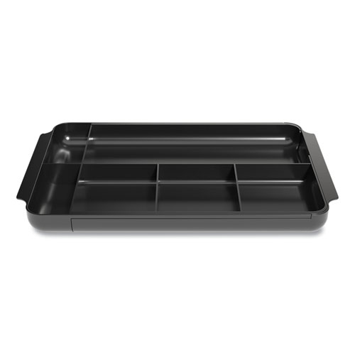 Rubbermaid Hanging Desk Drawer Organizer Plastic Black 11916ROS