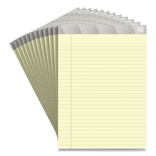 Image of Notepads, Wide/Legal Rule, 50 Canary-Yellow 8.5 x 11.75 Sheets, 12/Pack