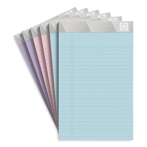 Image of Notepads, Narrow Rule, 50 Assorted Pastel-Color 5 x 8 Sheets, 6/Pack