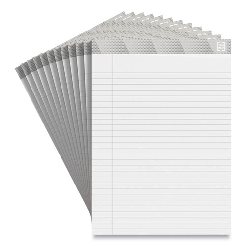 Notepads, Wide/Legal Rule, 50 White 8.5 x 11.75 Sheets, 12/Pack