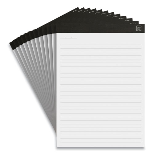 Image of Notepads, Wide/Legal Rule, 50 White 8.5 x 11.75 Sheets, 12/Pack