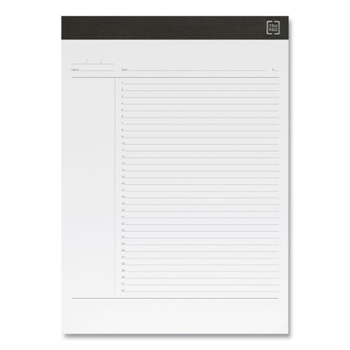 Image of Tru Red™ Notepads, Project-Management Format, 50 White 8.5 X 11.75 Sheets, 6/Pack