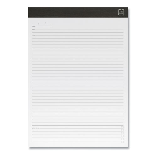 Notepads, Meeting-Minutes/Notes Format, 50 White 8.5 x 11.75 Sheets, 6/Pack