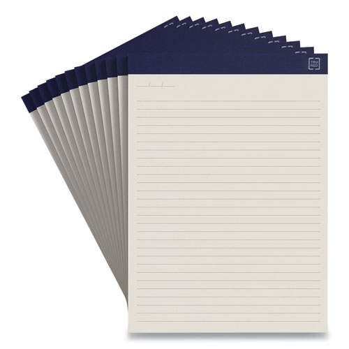 Notepads, Wide/Legal Rule, 50 Ivory 8.5 x 11.75 Sheets, 12/Pack