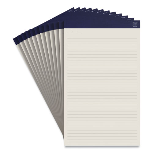 Tru Red™ Notepads, Wide/Legal Rule, 50 Ivory 8.5 X 14 Sheets, 12/Pack