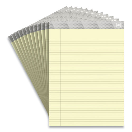 Notepads, Narrow Rule, 50 Canary- Yellow 8.5 x 11.75 Sheets, 12