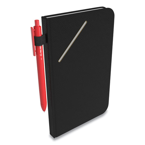 Image of Tru Red™ Medium Starter Journal, 1-Subject, Narrow Rule, Black Cover, (192) 8 X 5 Sheets