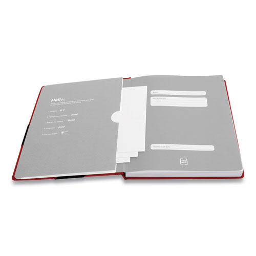 Large Starter Journal, 1-Subject, Narrow Rule, Red Cover, (192) 10 x 8 Sheets