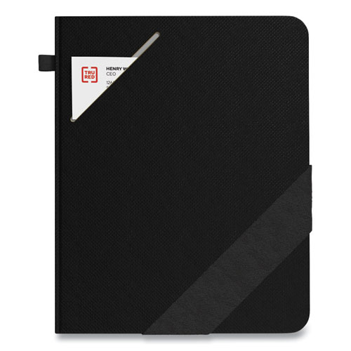 Image of Tru Red™ Large Starter Journal, 1-Subject, Narrow Rule, Black Cover, (192) 10 X 8 Sheets