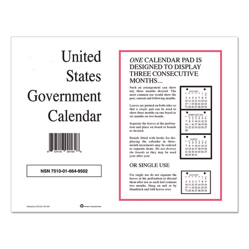 7510016649504 Perforated Monthly Wall Calendar, 11 x 9, White Sheets, 12-Month (Jan to Dec): 2023, 10/Pack