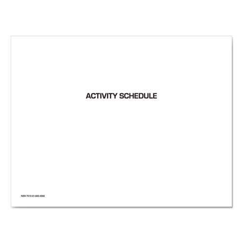 7510016650583 Activity Schedule, 11 x 9, White Cover, 12-Month (Jan to Dec): 2023, 10/Pack