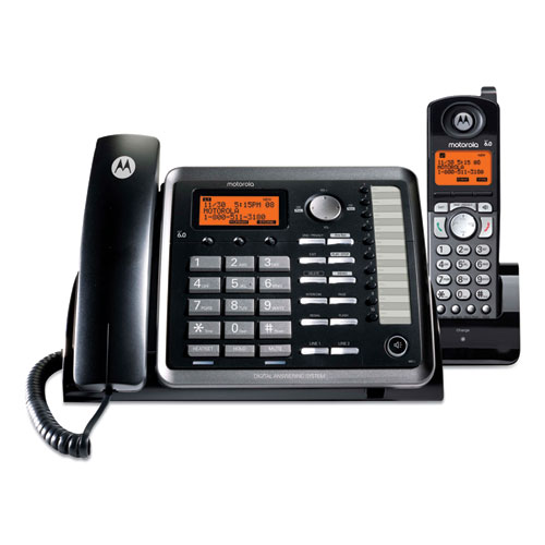 Image of Motorola Visys 25255Re2 Two-Line Corded/Cordless Phone System With Answering System