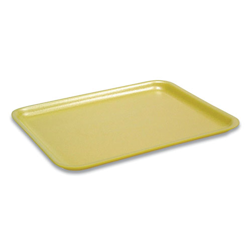 Supermarket Tray, #17S, 8.4 x 4.5 x 0.7, Yellow, 1,000/Carton