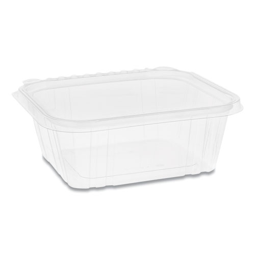 EARTHCHOICE TAMPER EVIDENT DELI CONTAINER, 32 OZ, 7.25 X 6.38 X 2.63, 1-COMPARTMENT, CLEAR, 225/CARTON