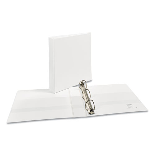 Image of Durable View Binder with DuraHinge and EZD Rings, 3 Rings, 1.5" Capacity, 11 x 8.5, White, (9401)