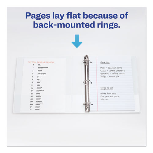 Image of Durable View Binder with DuraHinge and Slant Rings, 3 Rings, 3" Capacity, 11 x 8.5, White