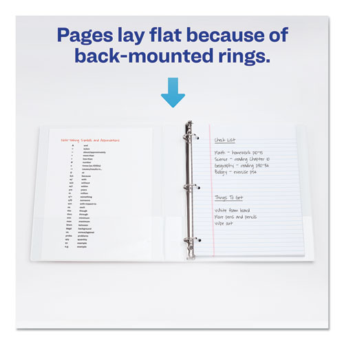 Image of Avery® Durable View Binder With Durahinge And Slant Rings, 3 Rings, 1" Capacity, 11 X 8.5, White, 4/Pack