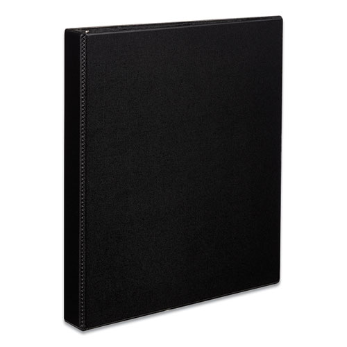 Durable Non-View Binder with DuraHinge and EZD Rings, 3 Rings, 1" Capacity, 11 x 8.5, Black, (7301)