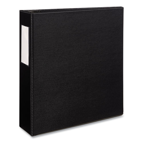 Image of Durable Non-View Binder with DuraHinge and EZD Rings, 3 Rings, 3" Capacity, 11 x 8.5, Black, (8702)