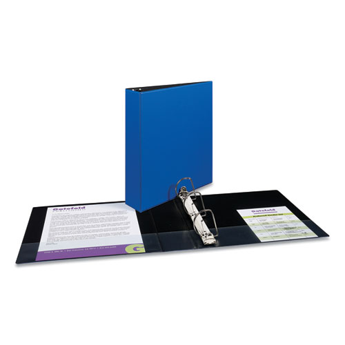 Image of Avery® Durable Non-View Binder With Durahinge And Slant Rings, 3 Rings, 2" Capacity, 11 X 8.5, Blue