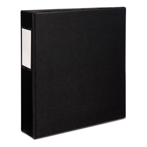 Image of Durable Non-View Binder with DuraHinge and EZD Rings, 3 Rings, 2" Capacity, 11 x 8.5, Black, (8502)
