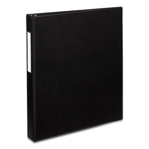 Durable Non-View Binder with DuraHinge and EZD Rings, 3 Rings, 1" Capacity, 11 x 8.5, Black, (8302)