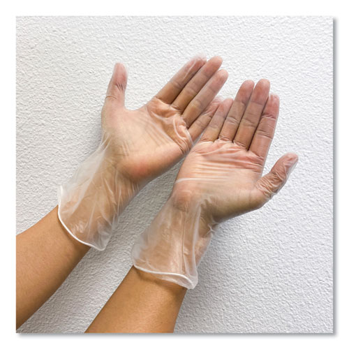 Image of Gn1 Single Use Vinyl Glove, Clear, Small, 100/Box, 10 Boxes/Carton