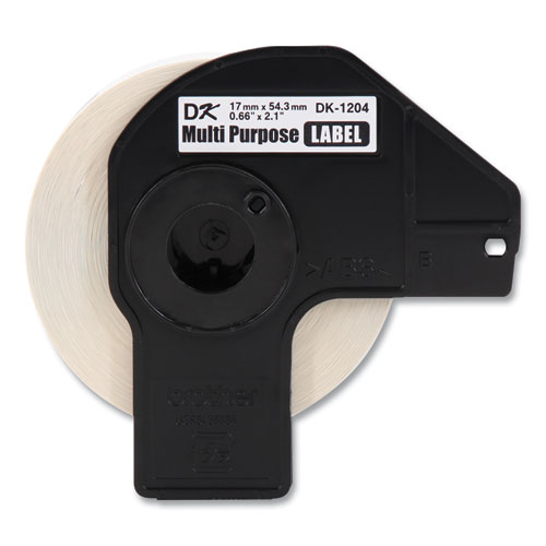 Image of Brother Die-Cut Multipurpose Labels, 0.66 X 3.4, White, 400 Labels/Roll, 3 Rolls/Pack