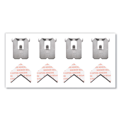 Image of 3M™ Claw Drywall Picture Hanger, Stainless Steel, 25 Lb Capacity, 4 Hooks And 4 Spot Markers,