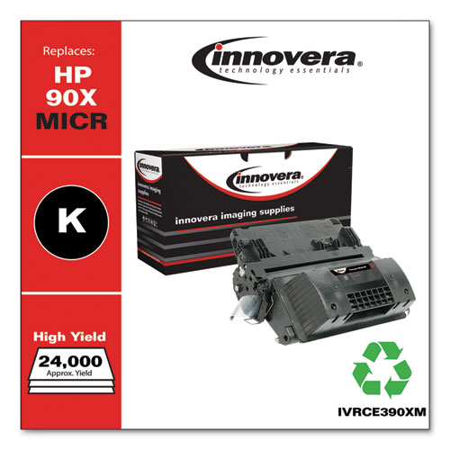 Image of Innovera® Remanufactured Black High-Yield Micr Toner, Replacement For 90Xm (Ce390Xm), 24,000 Page-Yield, Ships In 1-3 Business Days
