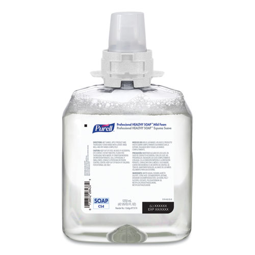 Image of Professional HEALTHY SOAP Mild Foam, Fragrance-Free, 1,250 mL, For CS4 Dispensers, 4/Carton