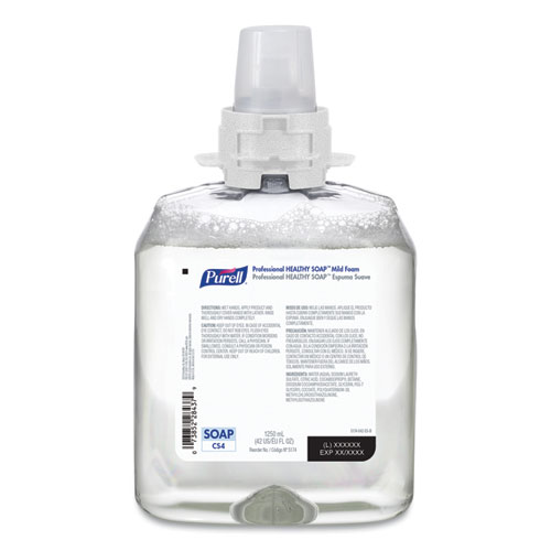 PROFESSIONAL HEALTHY SOAP MILD FOAM, FRAGRANCE-FREE, FOR CS4 DISPENSERS, 1,250 ML, 4/CARTON