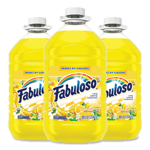 Image of Multi-use Cleaner, Lemon Scent, 169 oz Bottle, 3/Carton