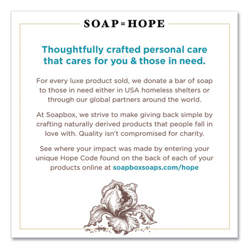 Image of Soapbox Hand Soap, Sea Minerals And Blue Iris, 12 Oz, 12/Carton
