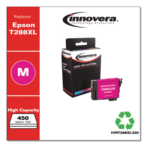 REMANUFACTURED MAGENTA HIGH-YIELD INK, REPLACEMENT FOR EPSON T288XL (T288XL320), 450 PAGE-YIELD