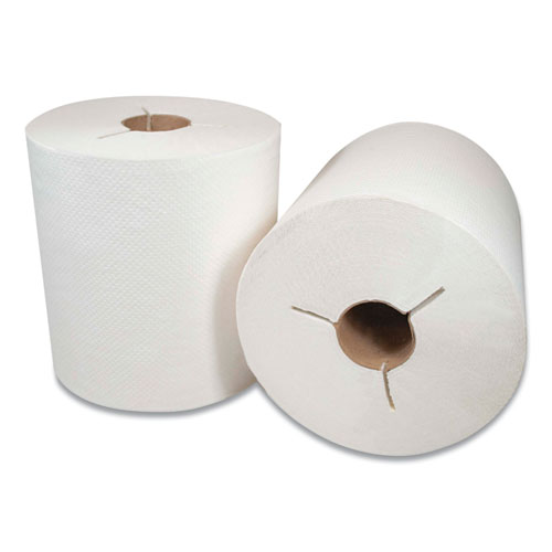 Morsoft Controlled Towels, Y-Notch, 8" x 800 ft, White, 6/Carton