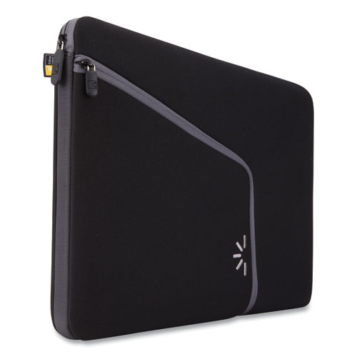 Case Logic® Roo 13.3" Laptop Sleeve, 13.5 x 1.75 x 10.25, Neoprene, Black