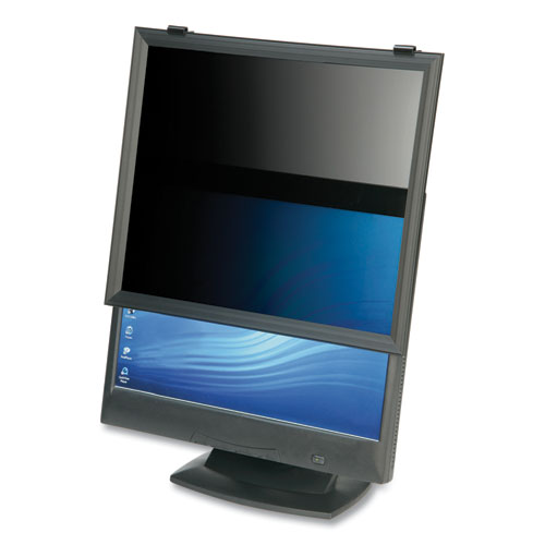 7045016873470 SKILCRAFT Privacy Shield Privacy Filter with Frame, Desktop LCD Monitor, Widescreen, 27", Black, 16:9