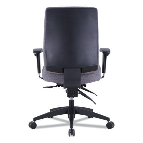 Image of Alera® Wrigley Series 24/7 High Performance Mid-Back Multifunction Task Chair, Supports Up To 275 Lb, Gray, Black Base