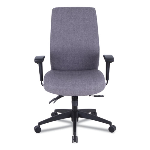ALERA WRIGLEY SERIES 24/7 HIGH PERFORMANCE HIGH-BACK MULTIFUNCTION TASK CHAIR, UP TO 275 LBS, GRAY SEAT/BACK, BLACK BASE