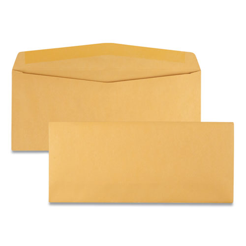 Kraft Envelope, 12, Commercial Flap, Gummed Closure, 4.75 x 11, Brown Kraft, 500/Box