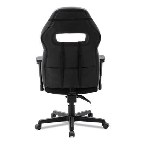 Image of Alera® Racing Style Ergonomic Gaming Chair, Supports 275 Lb, 15.91" To 19.8" Seat Height, Black/Gray Trim Seat/Back, Black/Gray Base