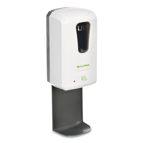 Automatic Hands-Free Foam Hand Sanitizer/Soap Dispenser with Drip Tray, 1,200 mL, 6 x 4.4 x 18, White