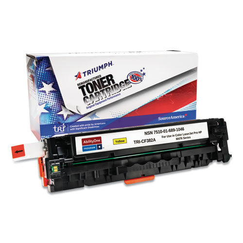 7510016891046 Remanufactured CF382A (312A) Toner, 2,700 Page-Yield, Yellow