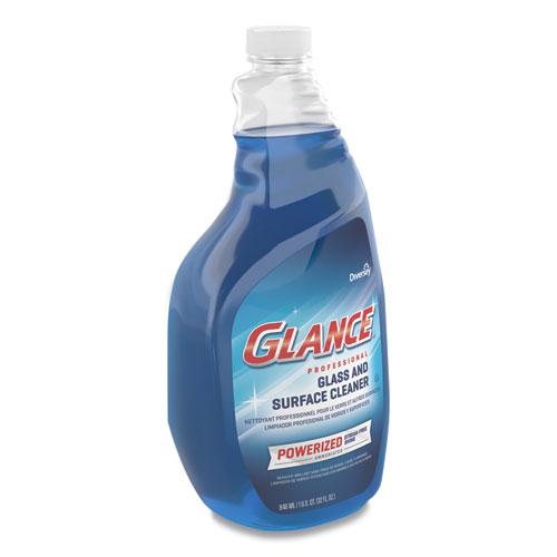 Image of Glance Powerized Glass and Surface Cleaner, Liquid, 32 oz, 4/Carton