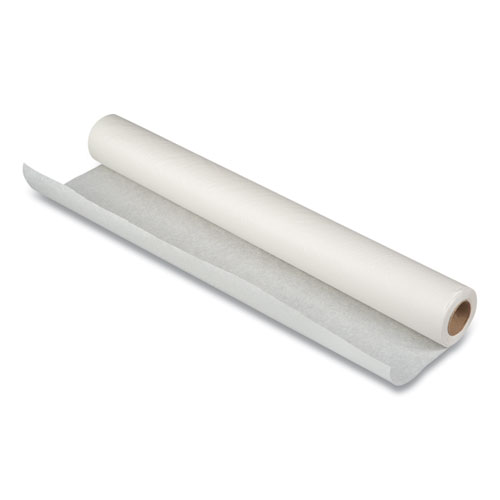 Image of Tidi® Everyday Exam Table Paper Roll, Smooth-Finish, 21" X 225 Ft, White, 12/Carton